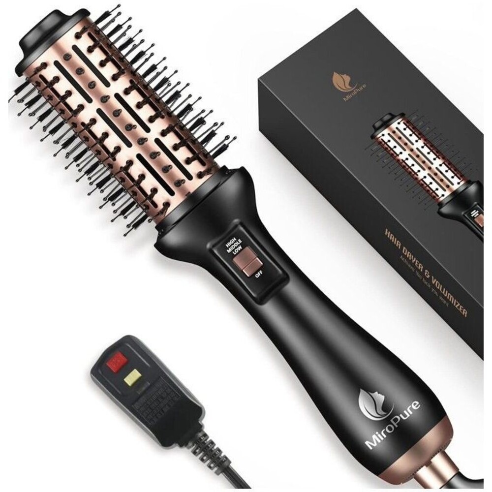 4 In 1 Hot Air Hair Dryer Brush One Step Volumizer Negative Ion Comb Hair Brush
